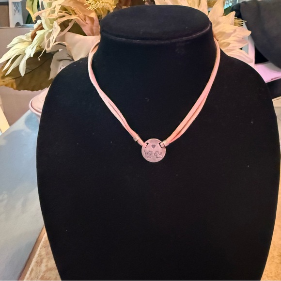 Silpada Jewelry - Silpada Dog & Cat 925 Sterling Silver Pendant Leather Necklace